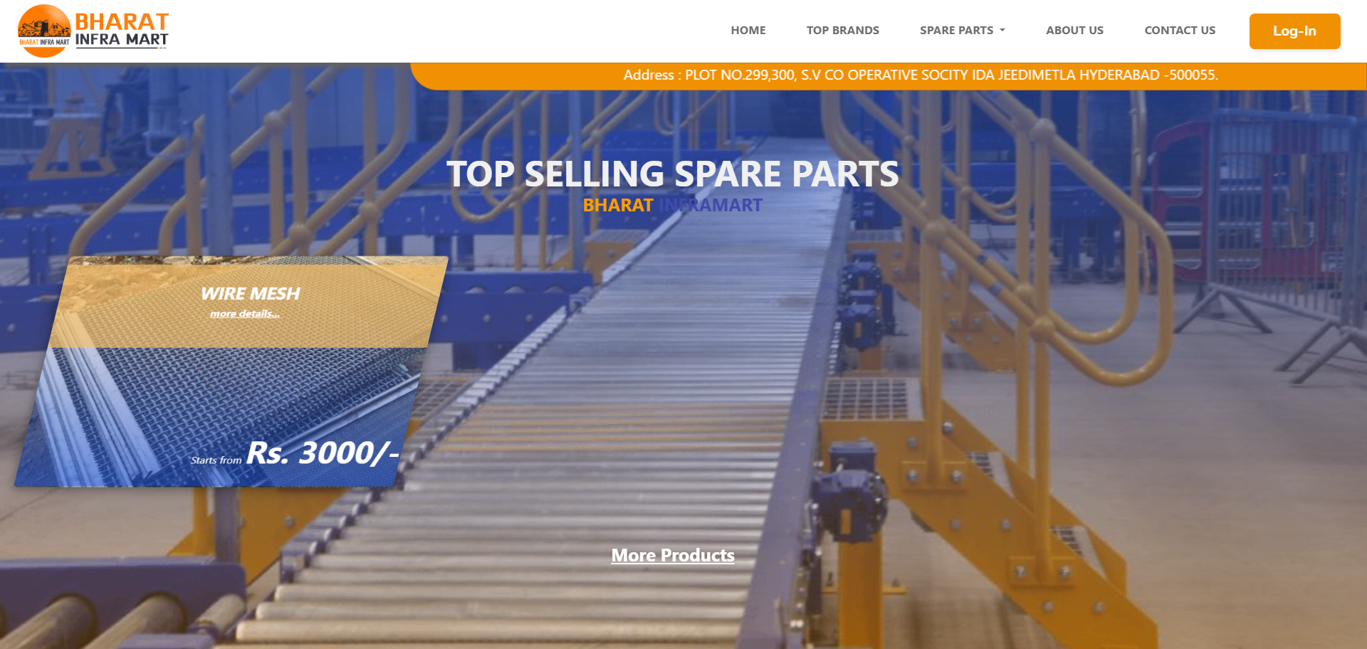 Bharat Infra Mart website screenshot