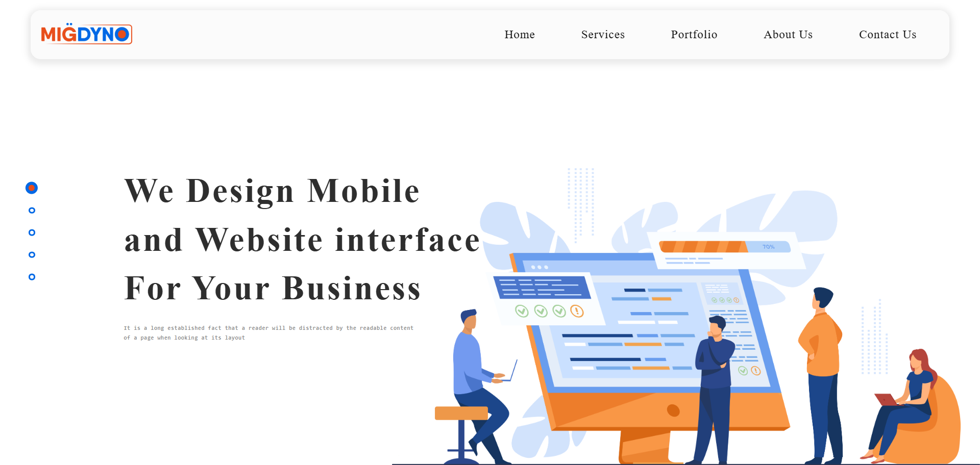 MIG Dyno website screenshot