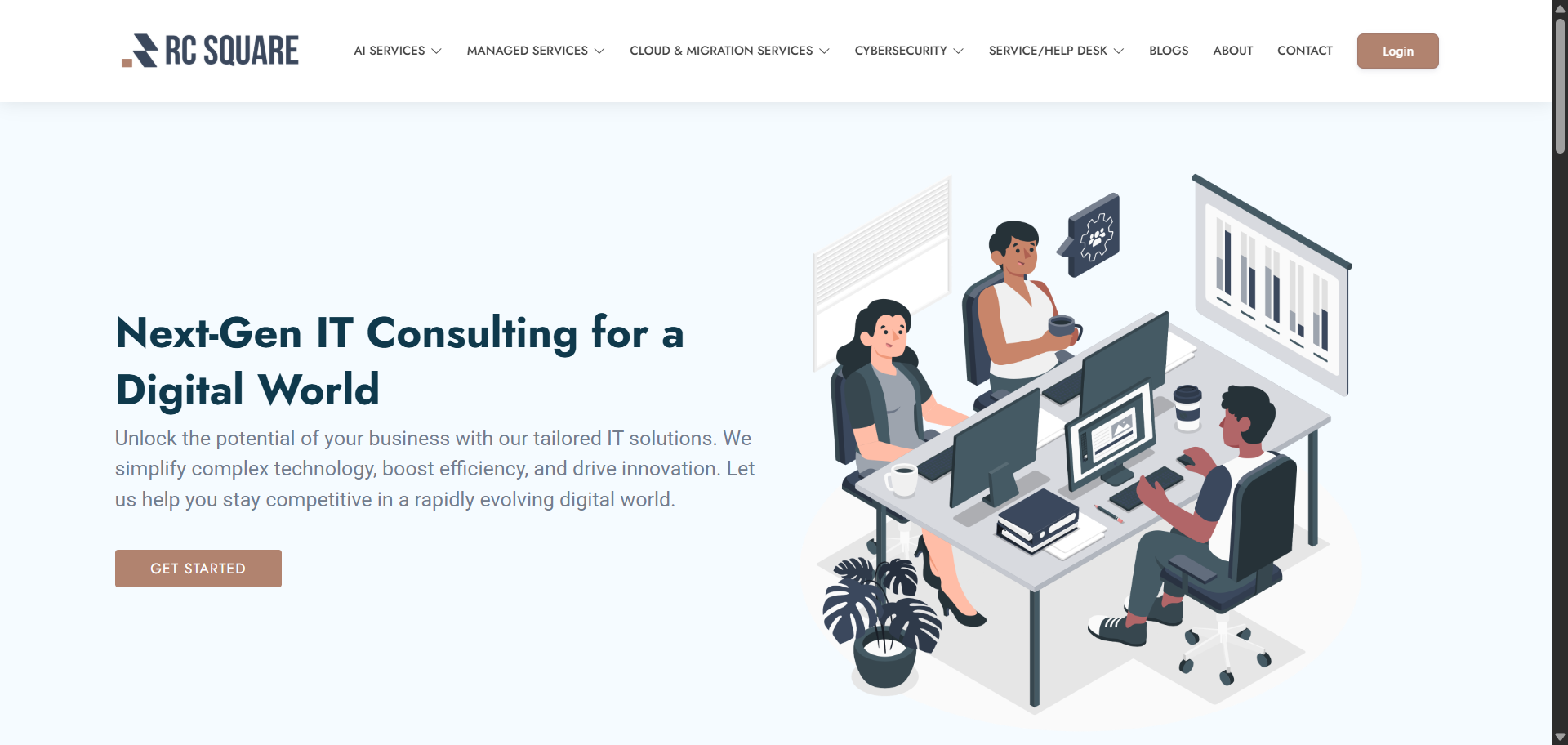 RCSquare Technologies website screenshot